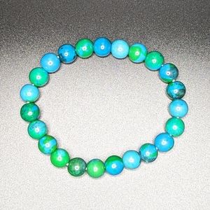 8mm Beaded stretch bracelet
